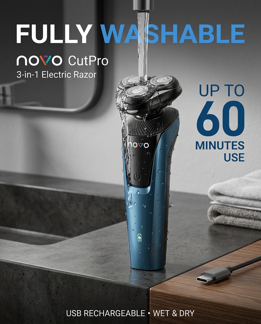novo CutPro 3-in-1 Electric Razor