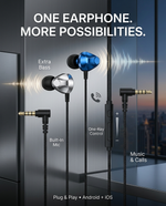 Load image into Gallery viewer, novo Extra Bass Wired Stereo Earphone