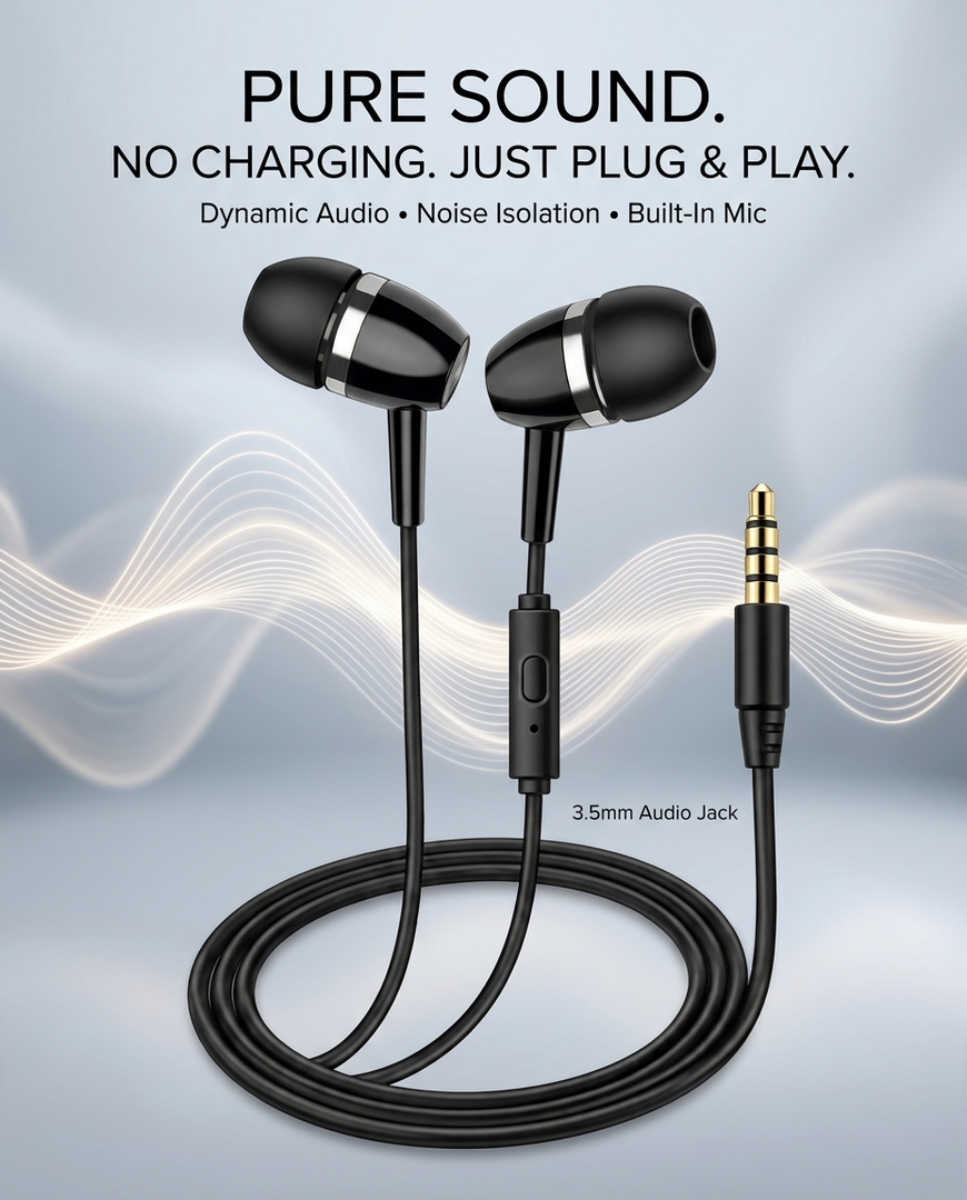 novo Universal Wired Earphone