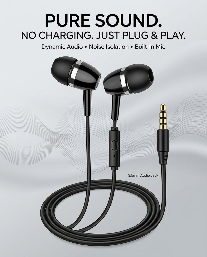 novo Universal Wired Earphone