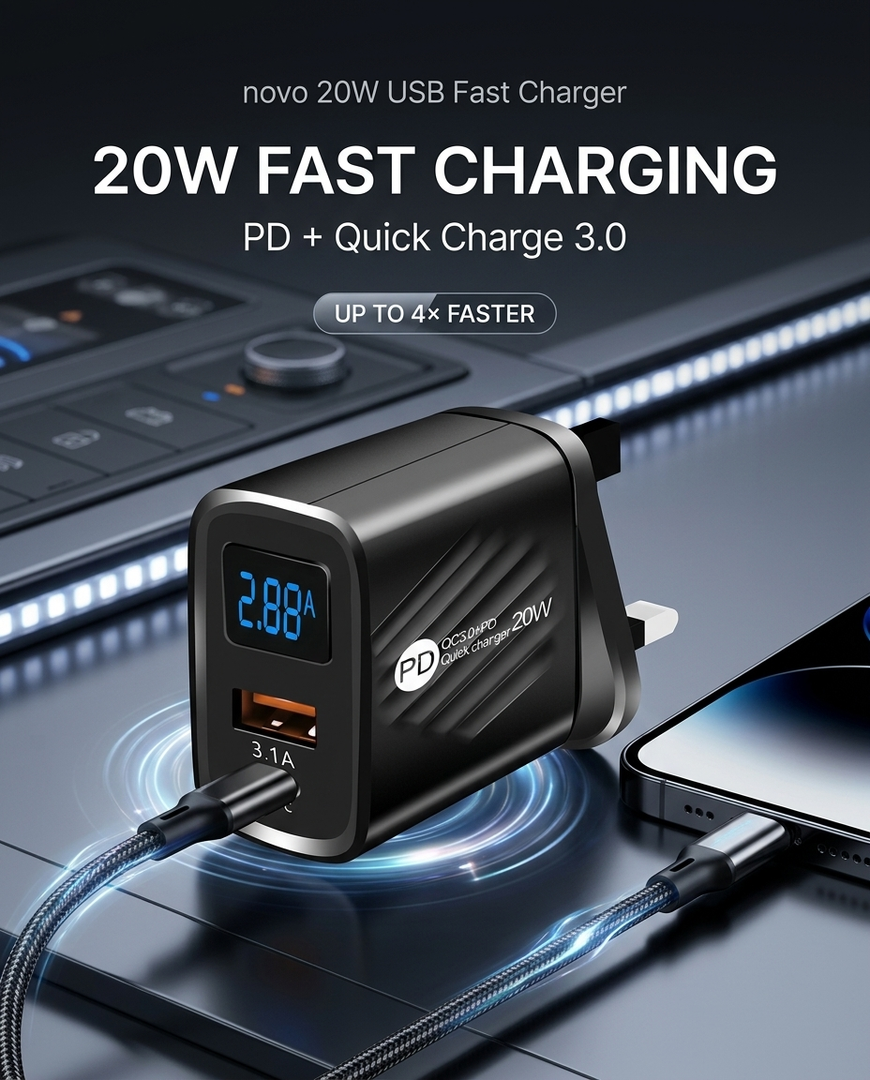novo 20W USB Fast Charger