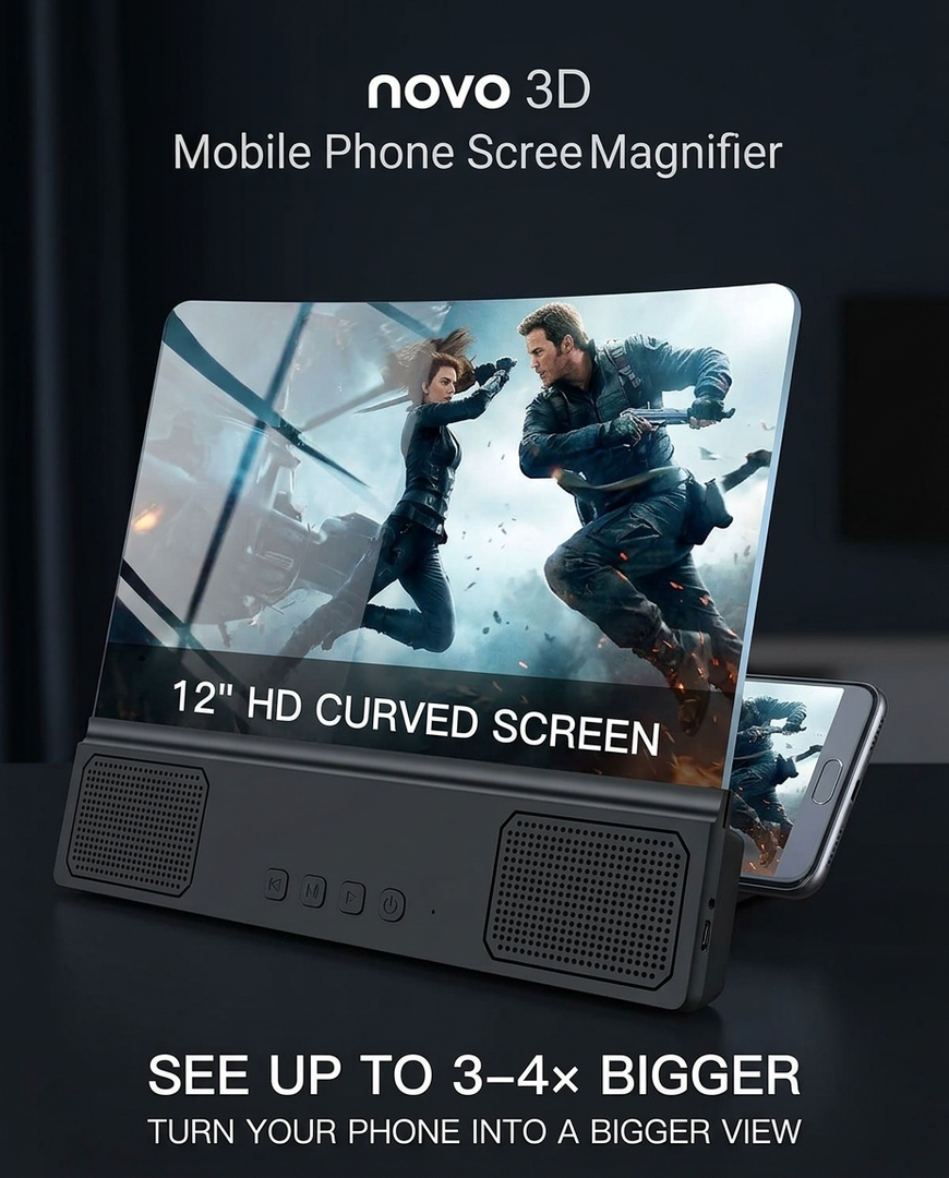 novo 3D Mobile Phone Screen Magnifier