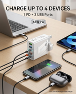 Load image into Gallery viewer, novo 65W PD Multiport Fast Charger