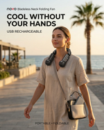 Load image into Gallery viewer, novo Bladeless Neck Folding Fan