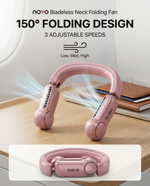 Load image into Gallery viewer, novo Bladeless Neck Folding Fan