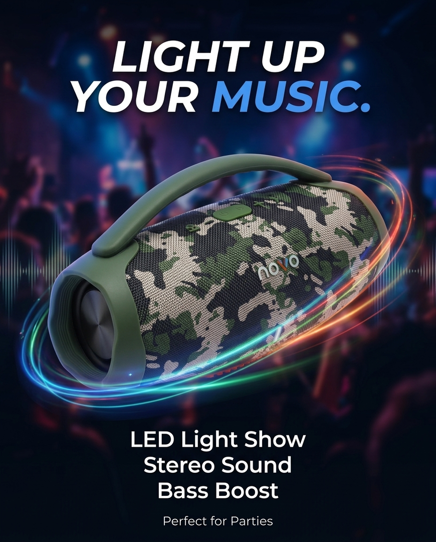 novo Boombox3 Mini Wireless Bluetooth Speaker