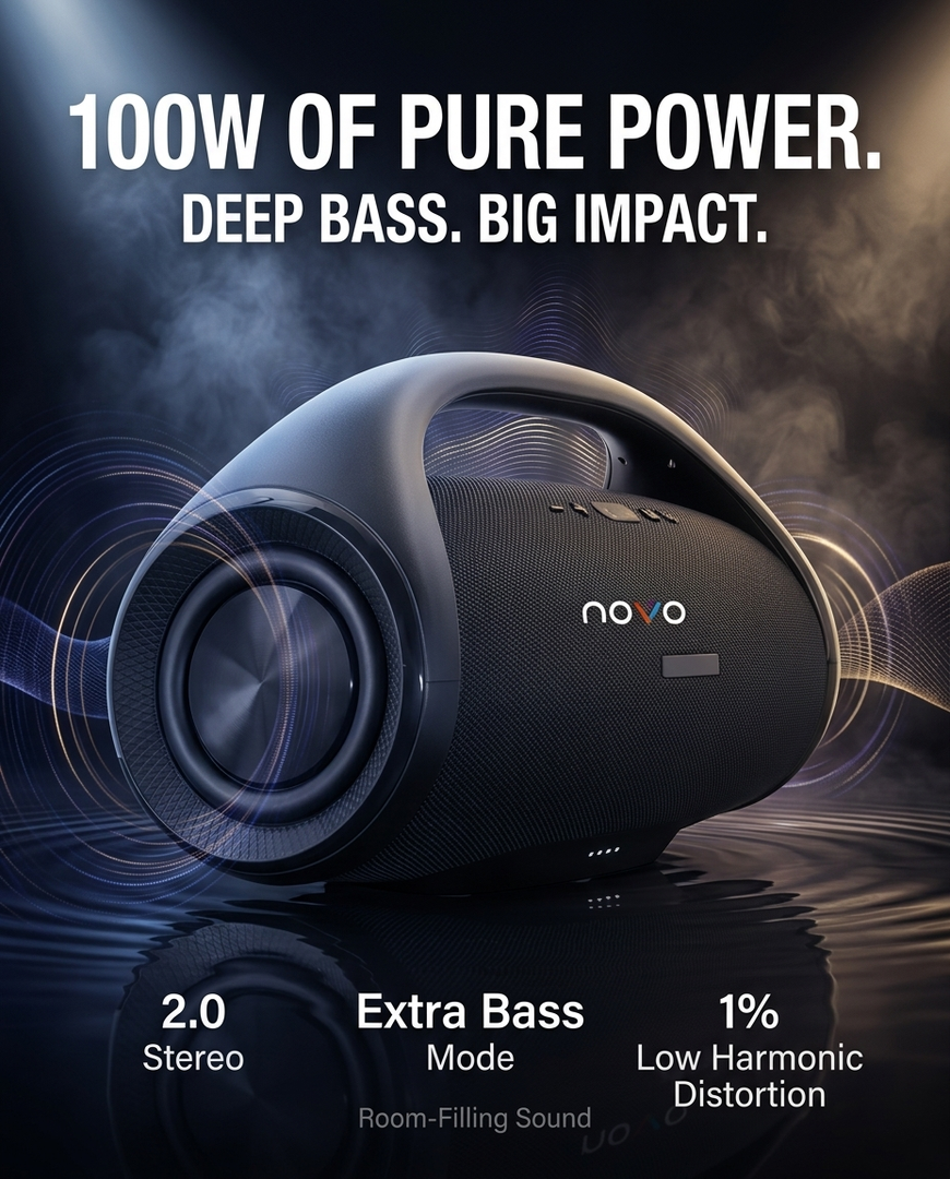 novo Boombox3 Wireless Bluetooth Speaker