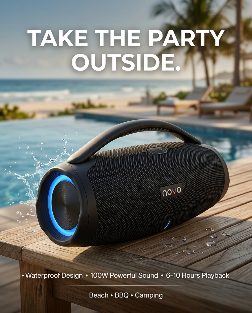 novo Boombox3 Wireless Bluetooth Speaker