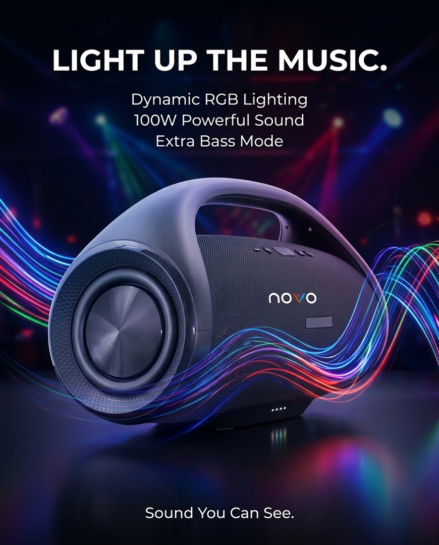 novo Boombox3 Wireless Bluetooth Speaker