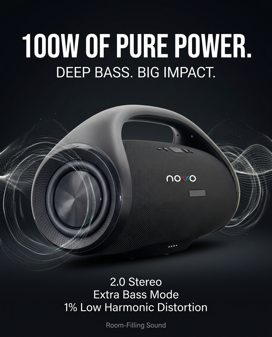 novo Boombox3 Wireless Bluetooth Speaker