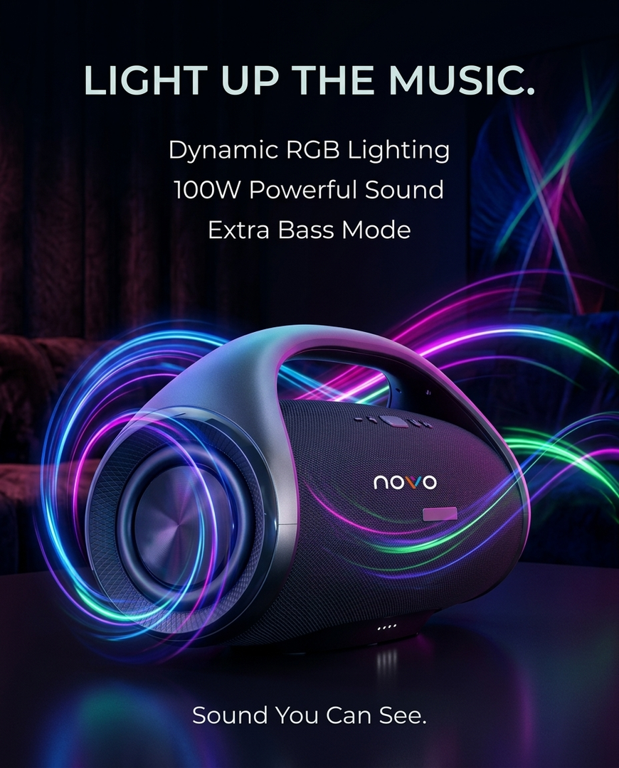 novo Boombox3 Wireless Bluetooth Speaker
