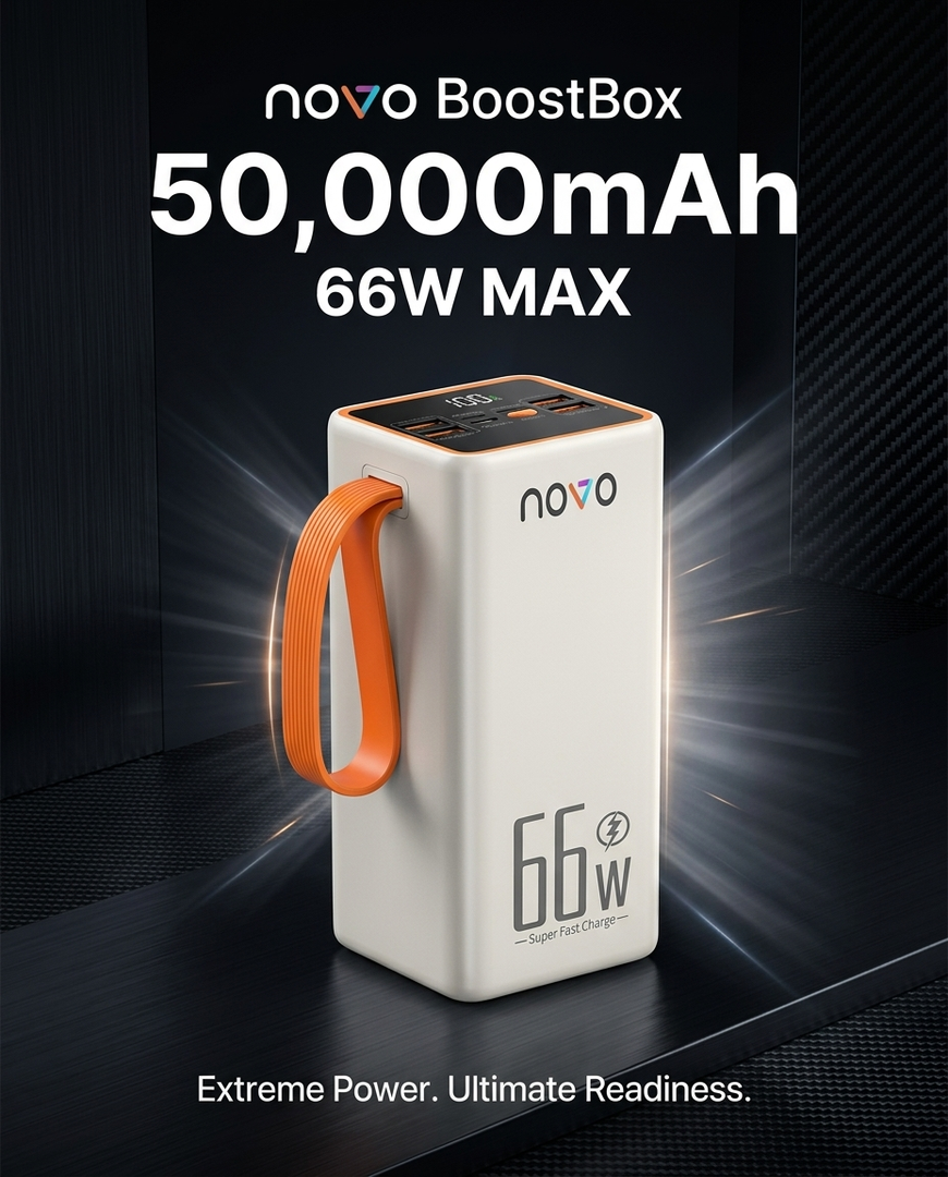 novo BoostBox 50000mAh Power Bank