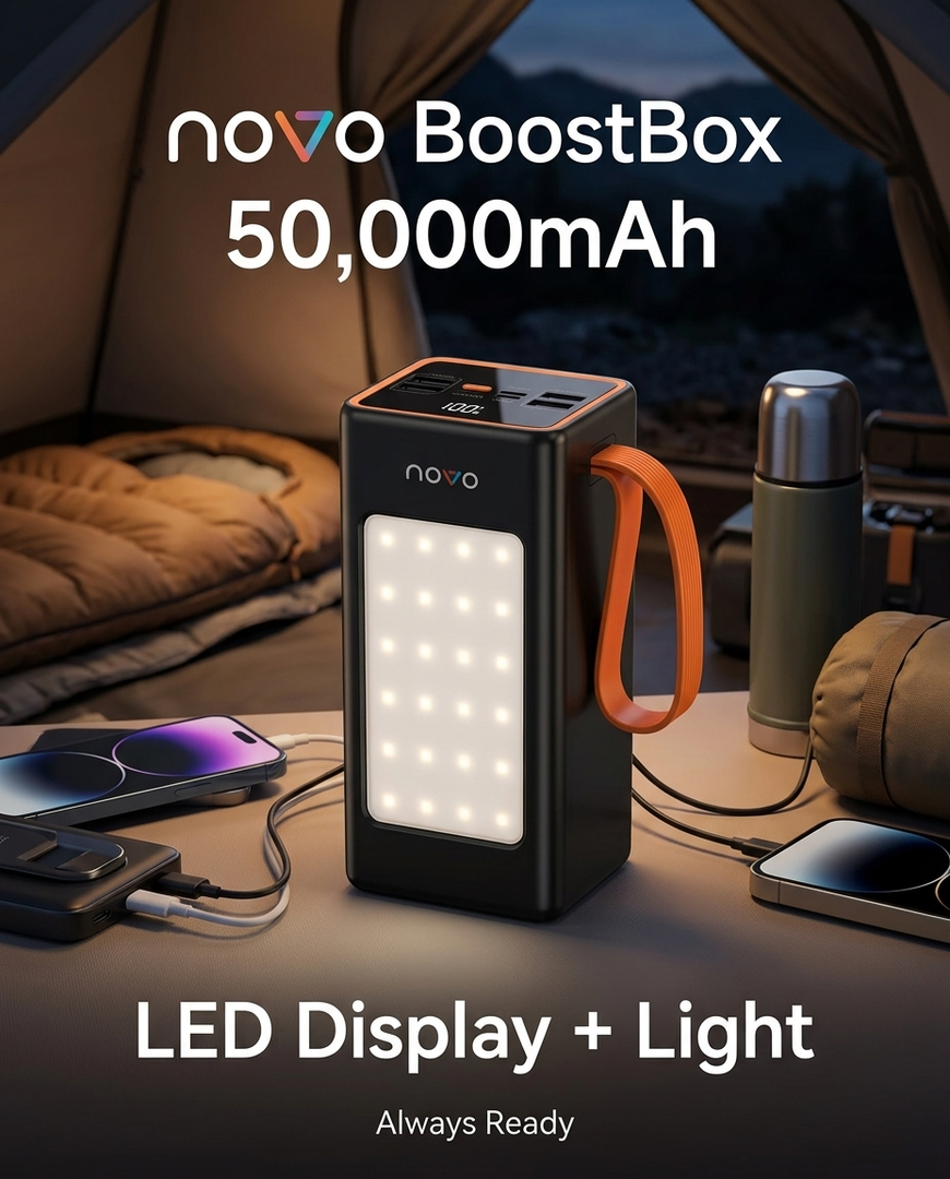novo BoostBox 50000mAh Power Bank