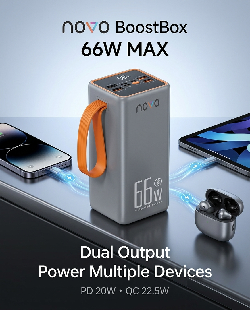novo BoostBox 50000mAh Power Bank