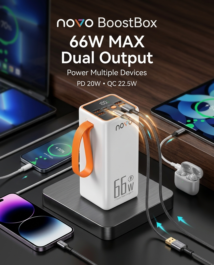 novo BoostBox 50000mAh Power Bank