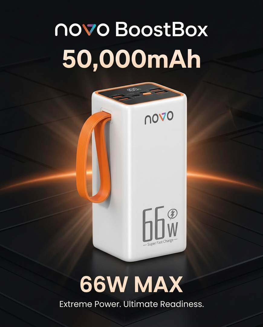 novo BoostBox 50000mAh Power Bank
