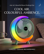 Load image into Gallery viewer, novo Colourful Moon Desktop Fan