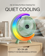 Load image into Gallery viewer, novo Colourful Moon Desktop Fan