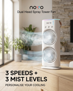 Load image into Gallery viewer, novo Dual Head Spray Tower Fan