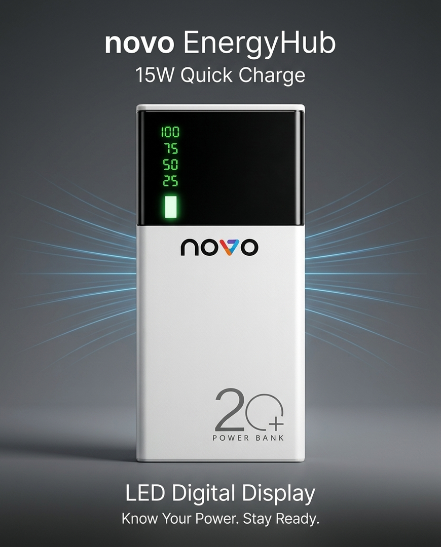 novo EnergyHub 20000mAh 15W Power Bank