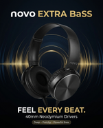 Load image into Gallery viewer, novo Extra Bass Stereo Headphones
