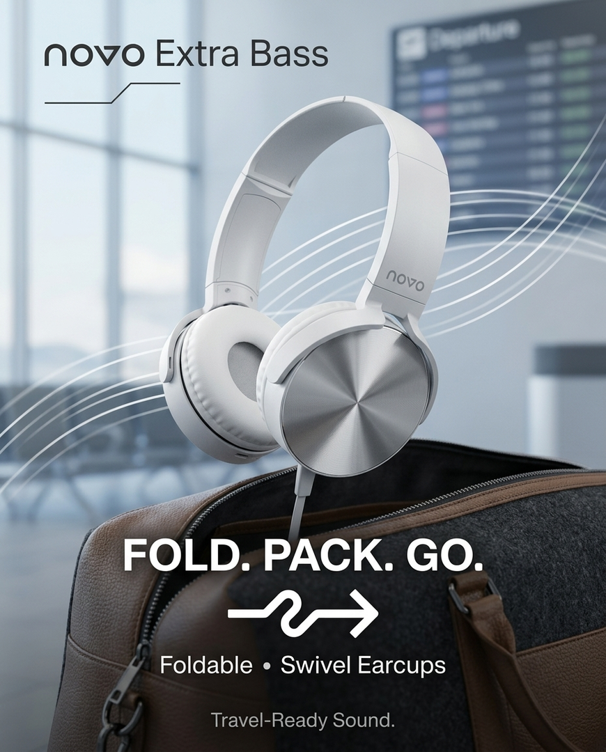 novo Extra Bass Stereo Headphones
