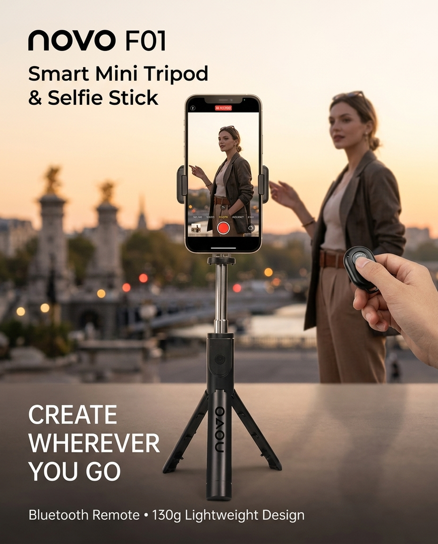 novo F01 Wireless Mini Tripod