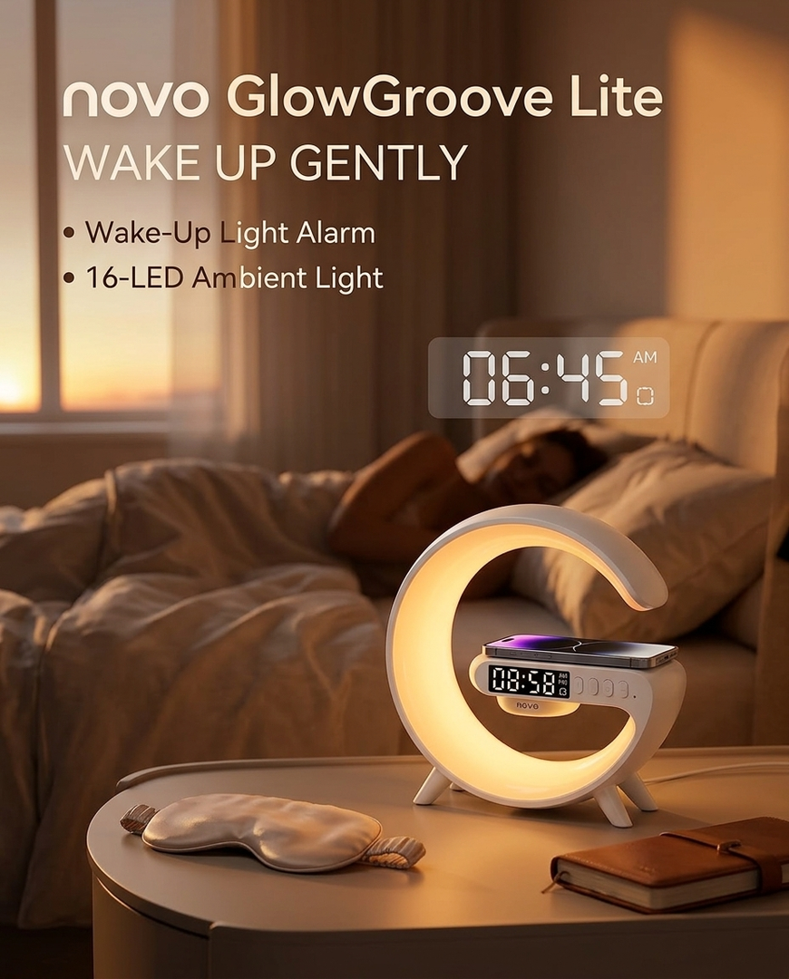 novo GlowGroove Lite Wireless BT Speaker