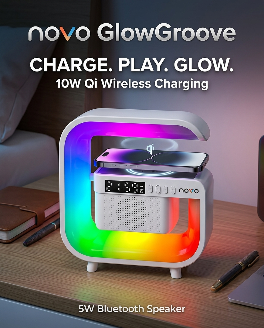 novo GlowGroove Wireless BT Speaker