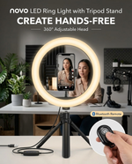 Load image into Gallery viewer, novo LED Ring Light With Tripod Stand