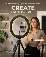 Load image into Gallery viewer, novo LED Ring Light With Tripod Stand