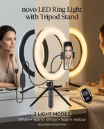 Load image into Gallery viewer, novo LED Ring Light With Tripod Stand