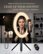 Load image into Gallery viewer, novo LED Ring Light With Tripod Stand