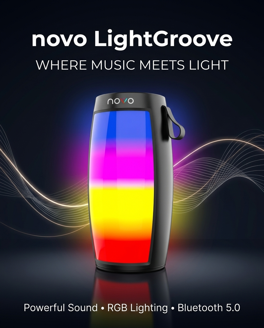 novo LightGroove Bluetooth Speaker