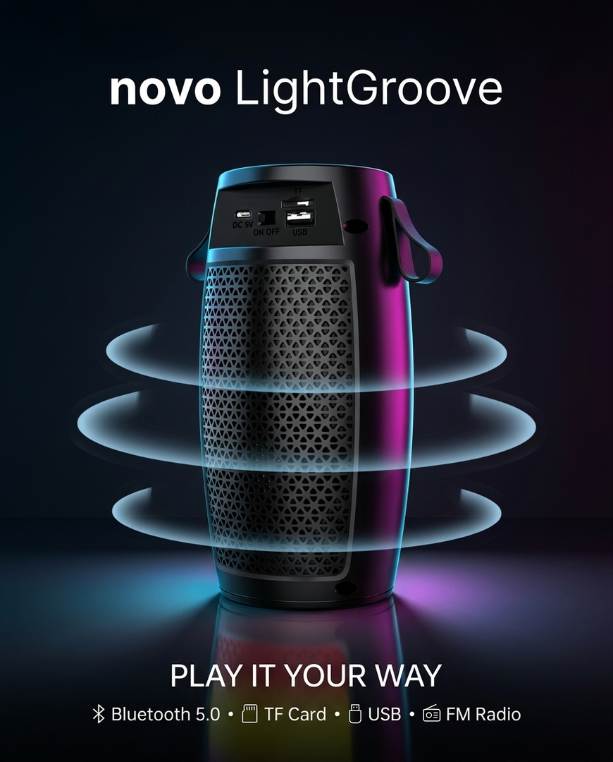 novo LightGroove Bluetooth Speaker