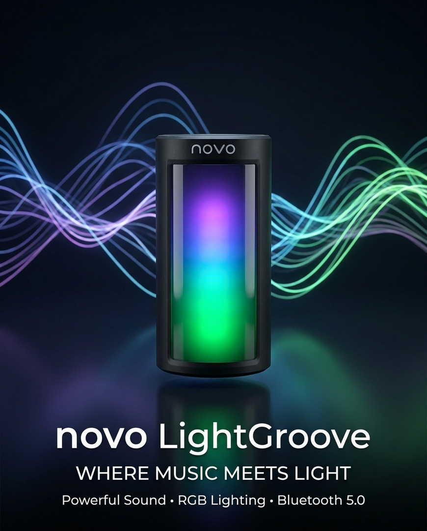 novo LightGroove Bluetooth Speaker