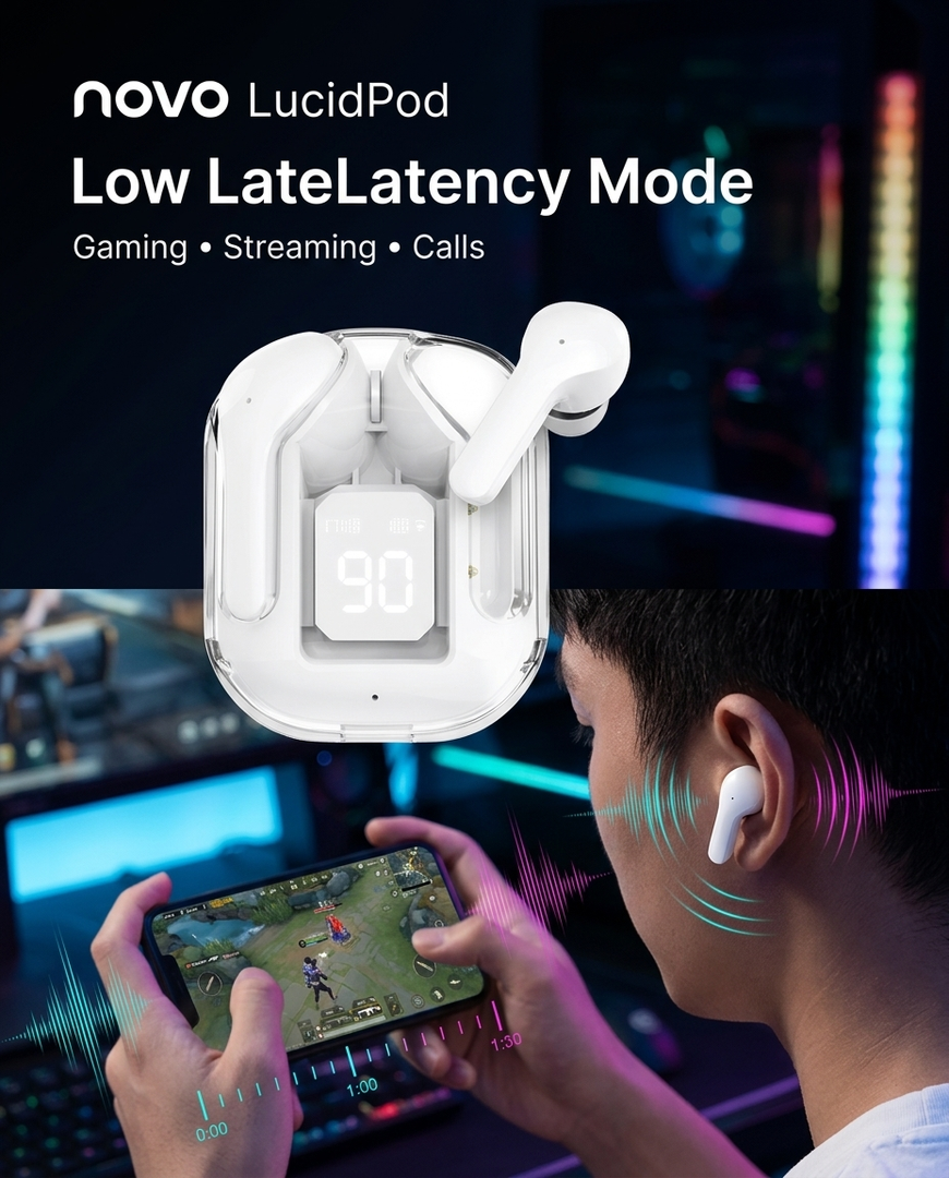 novo LucidPod True Wireless Earbuds