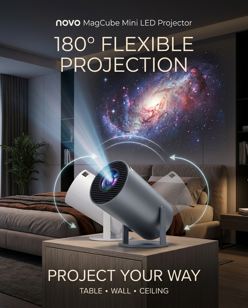 novo Magcube Mini LED Projector (Wi-Fi)