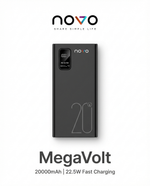 Load image into Gallery viewer, novo MegaVolt 20000mAh 22.5W Power Bank