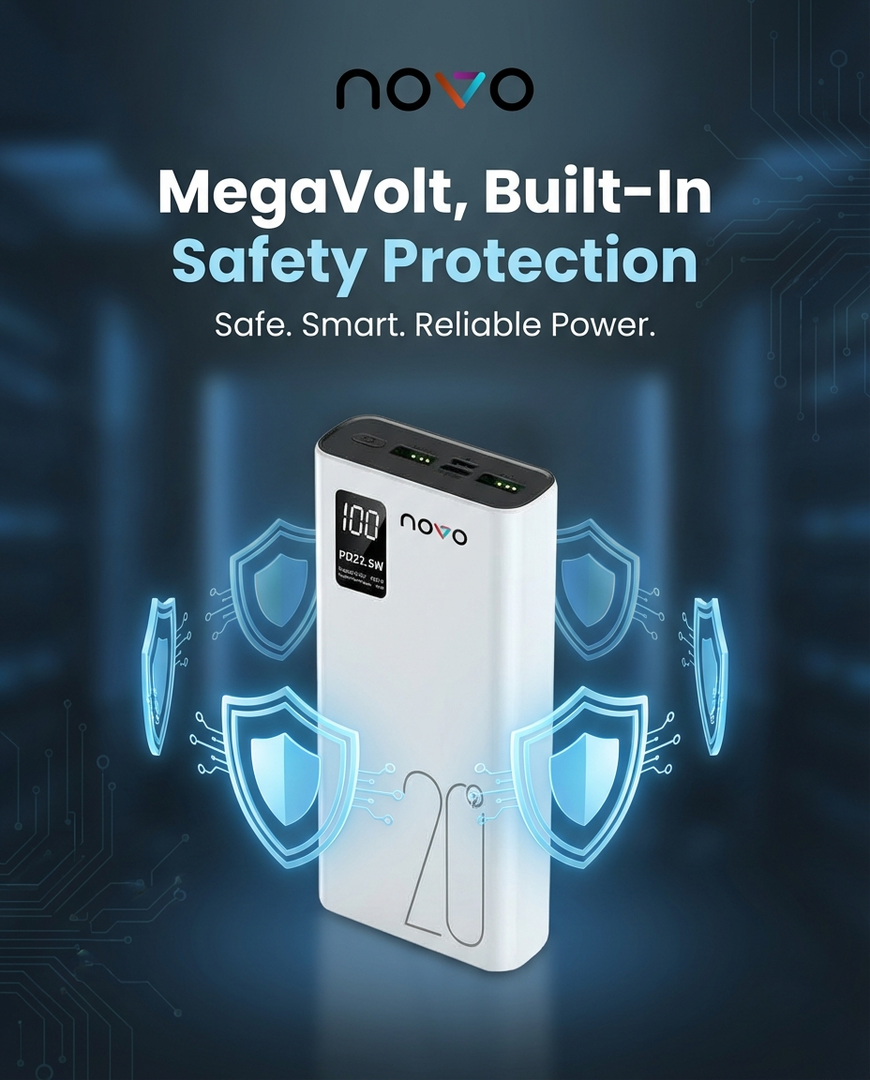 novo MegaVolt 20000mAh 22.5W Power Bank