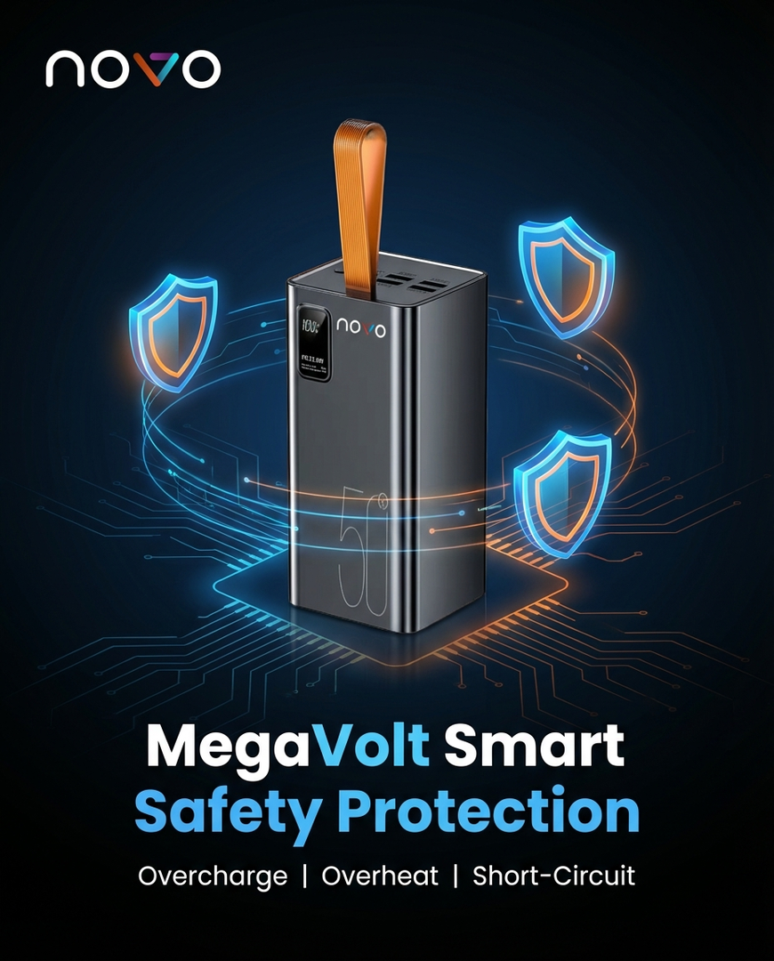 novo MegaVolt 50000mAh 22.5W Power Bank