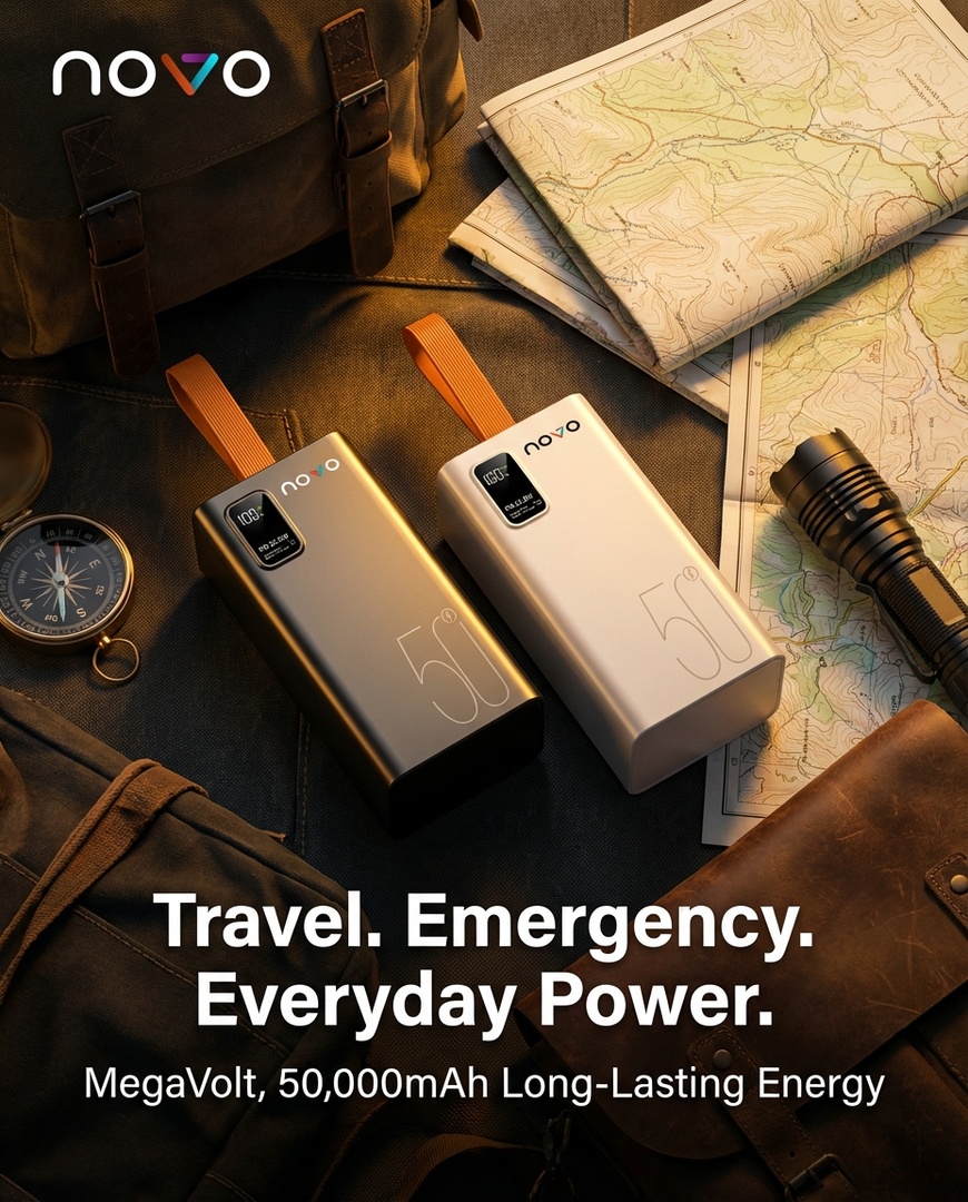 novo MegaVolt 50000mAh 22.5W Power Bank