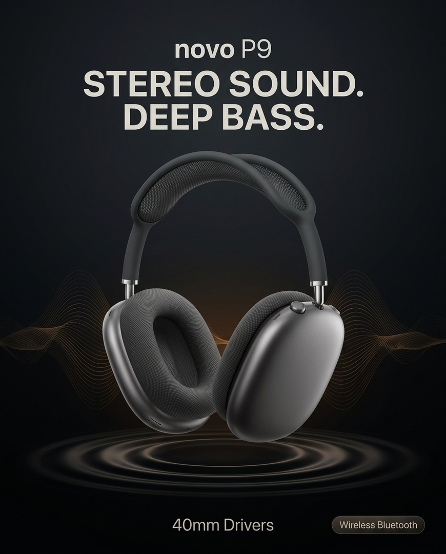 novo P9 Wireless Bluetooth Headset Headphone