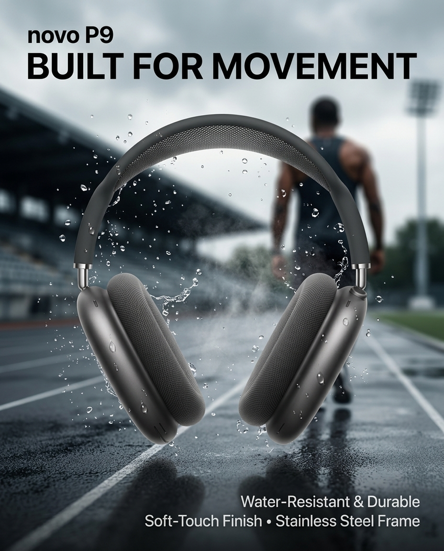 novo P9 Wireless Bluetooth Headset Headphone