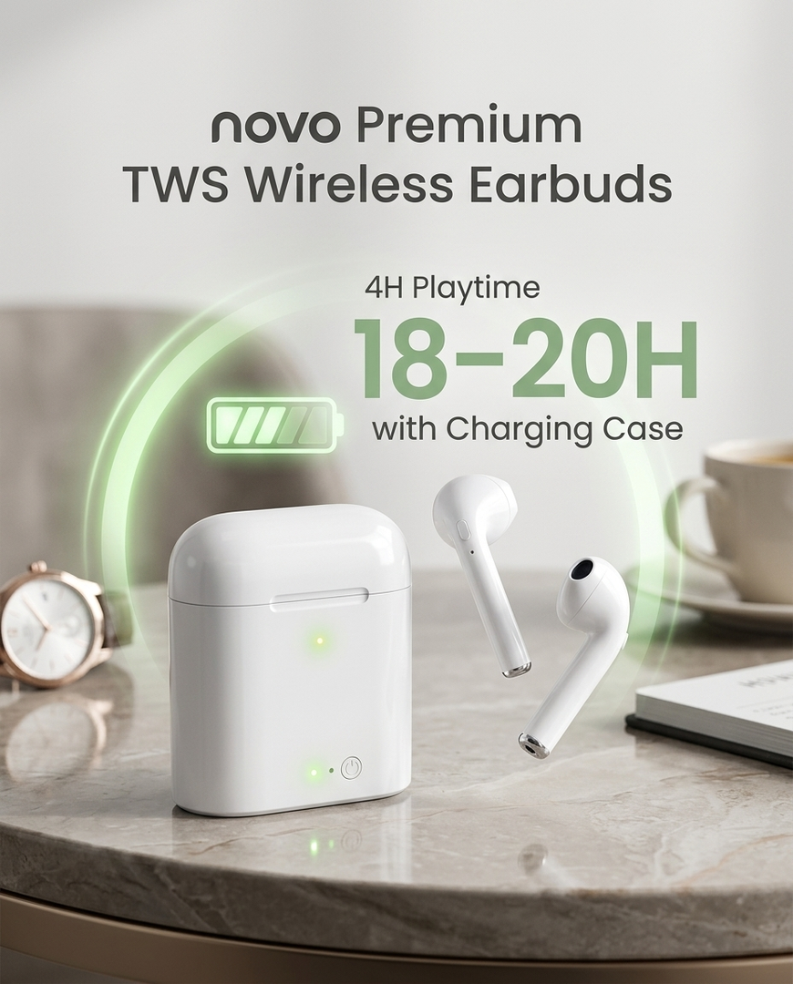 novo Premium TWS Wireless Earbuds