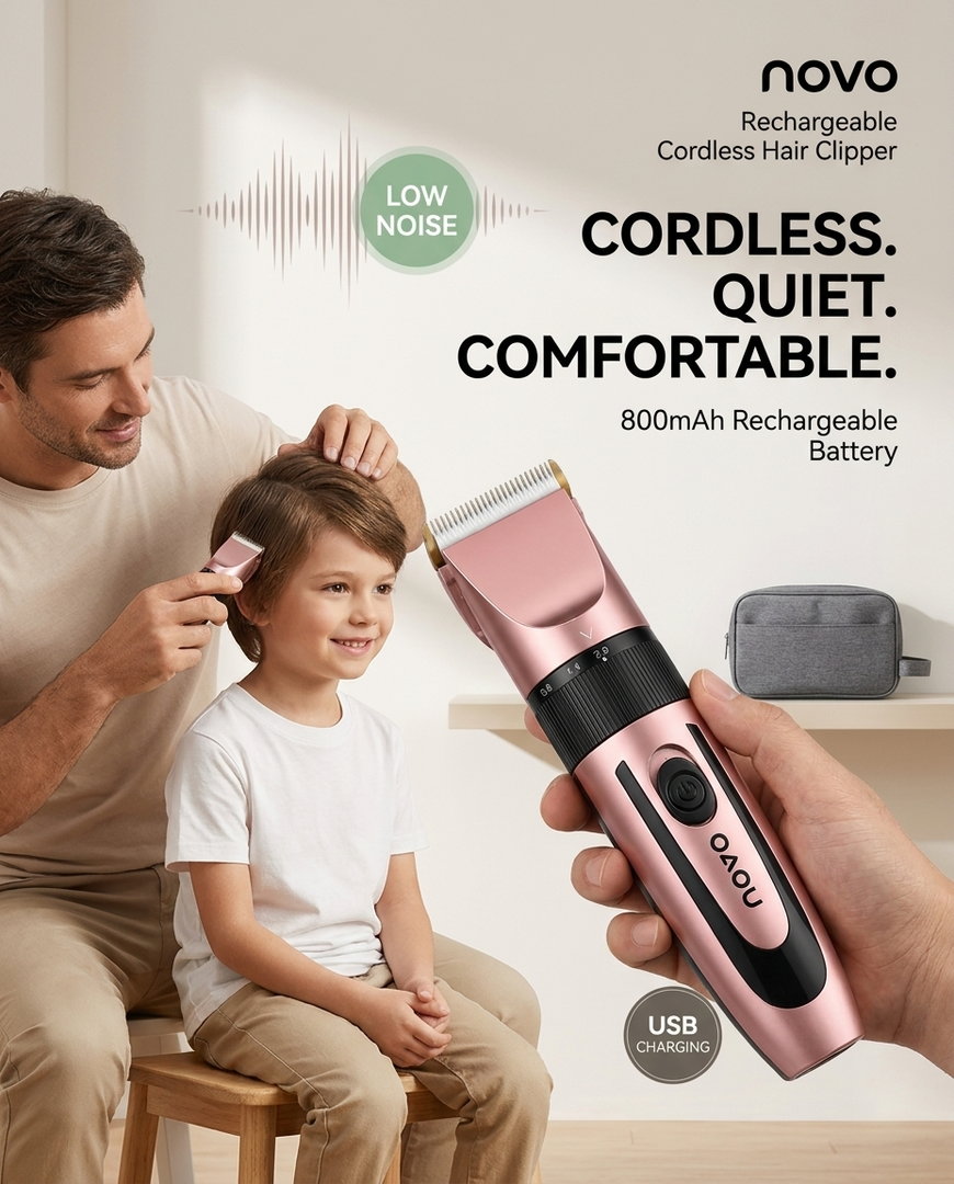 novo Rechargeable Cordless Hair Clipper
