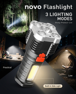 Load image into Gallery viewer, novo Rechargeable LED Flashlight (5 Core Lights)