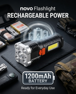 Load image into Gallery viewer, novo Rechargeable LED Flashlight (5 Core Lights)
