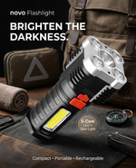 Load image into Gallery viewer, novo Rechargeable LED Flashlight (5 Core Lights)