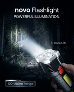 Load image into Gallery viewer, novo Rechargeable LED Flashlight (5 Core Lights)